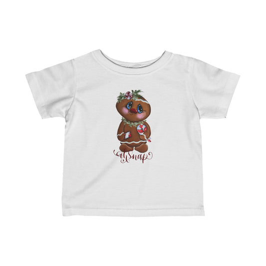 Infant Tee - Oh Snap Gingerbread Christmas Holiday Design