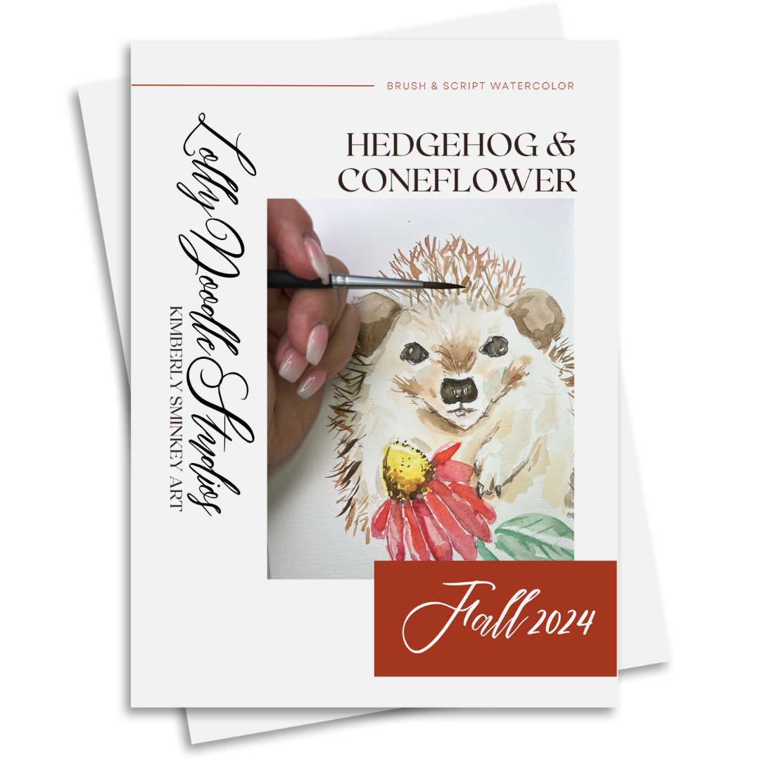 Hedgehog with Coneflower Instant Download Digital KIT Pattern ONLY