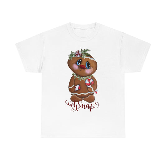 Gingerbread With Candy cake, Original Artwork, Unisex Heavy Cotton Tee