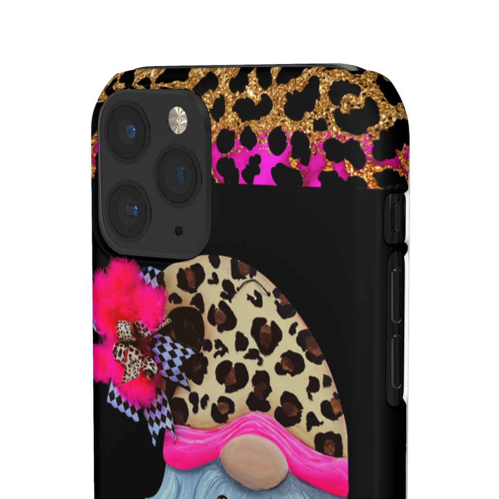 Snap Cases- nPHone Case- Stay Wild- LEOPARD GNOME