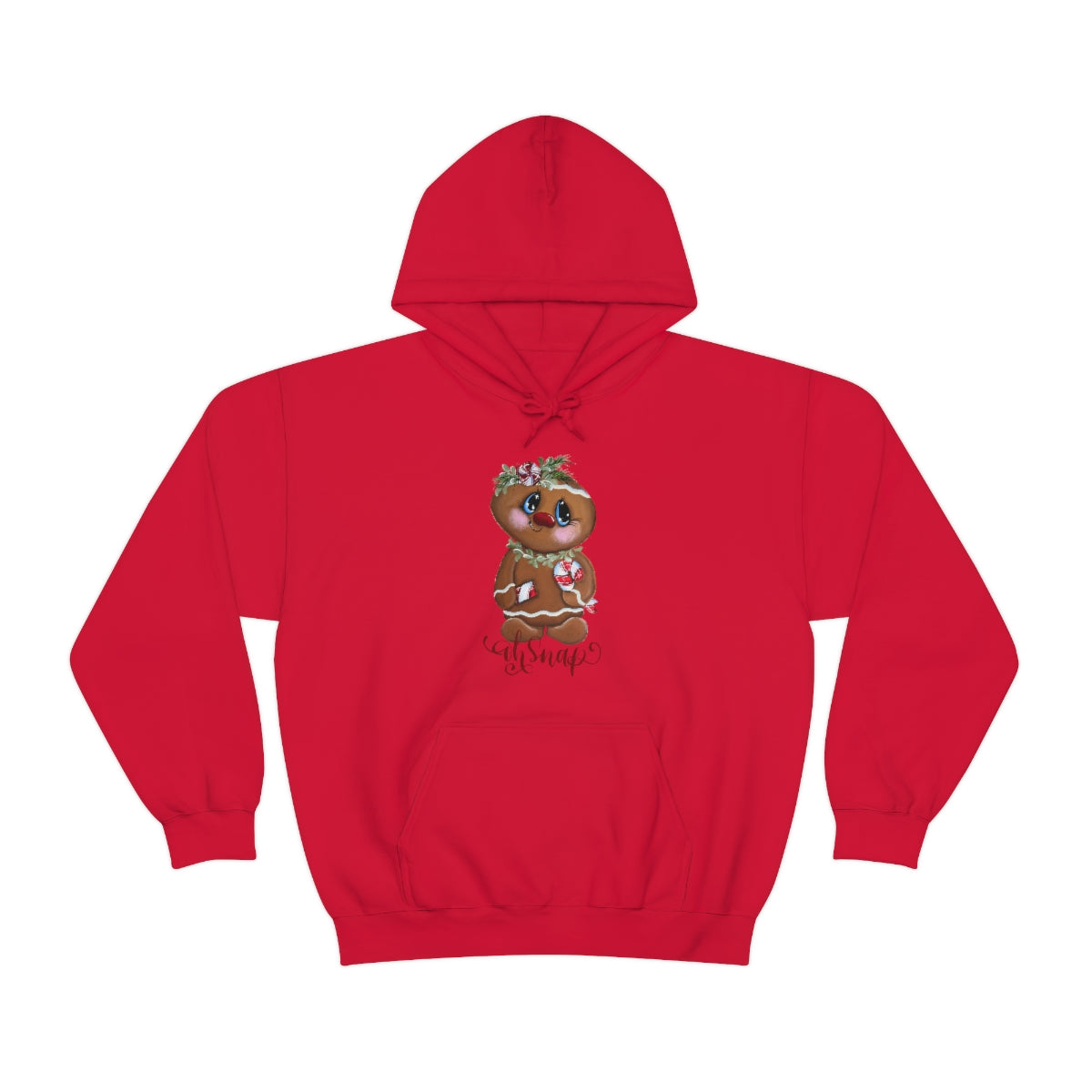 Gingerbread with candy cane Unisex Heavy Blend™ Hooded Sweatshirt