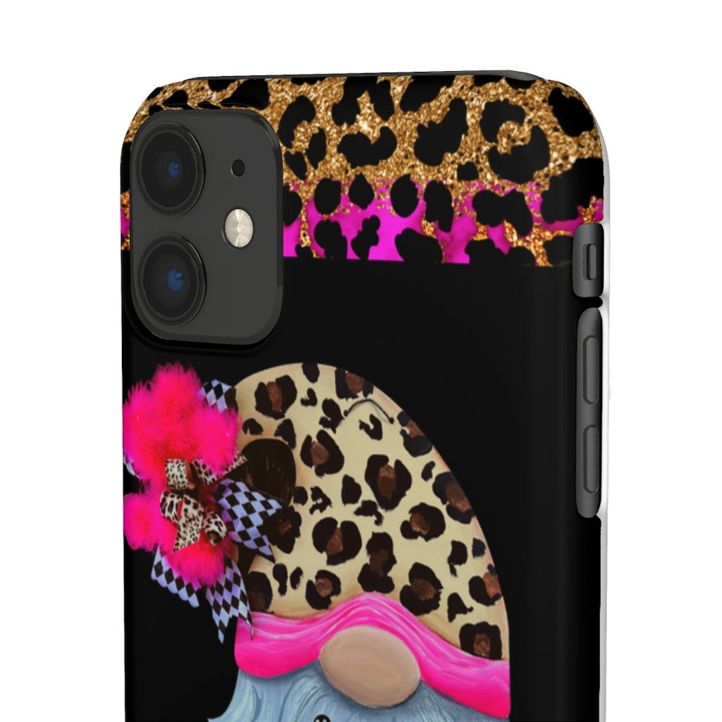 Snap Cases- nPHone Case- Stay Wild- LEOPARD GNOME