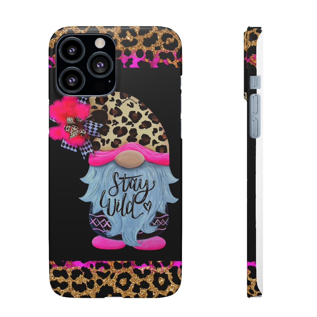 Snap Cases- nPHone Case- Stay Wild- LEOPARD GNOME