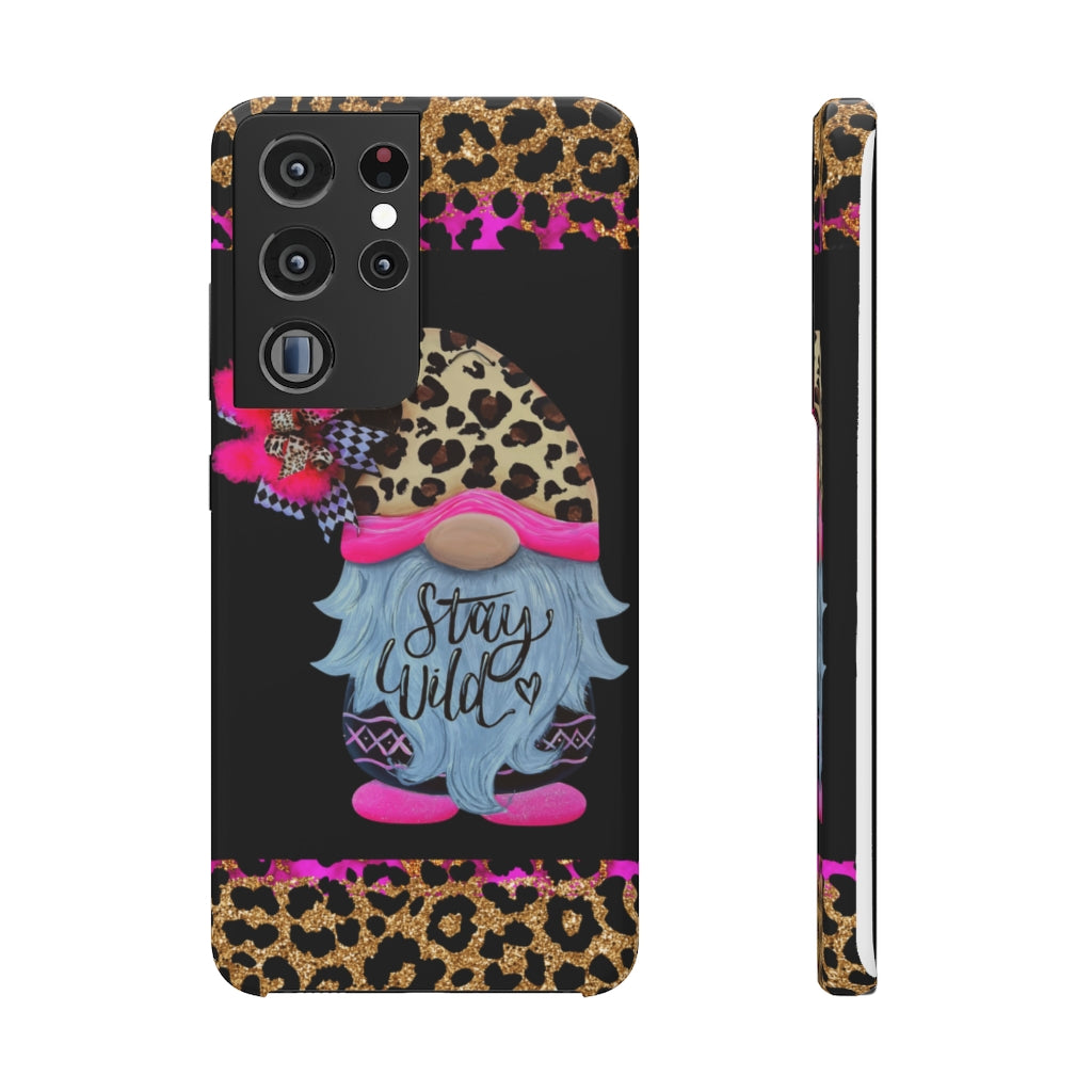 Snap Cases- nPHone Case- Stay Wild- LEOPARD GNOME