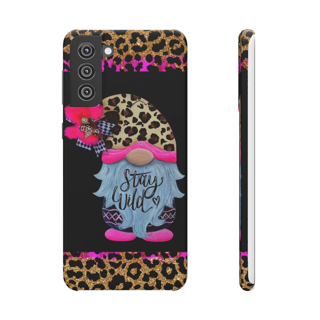 Snap Cases- nPHone Case- Stay Wild- LEOPARD GNOME