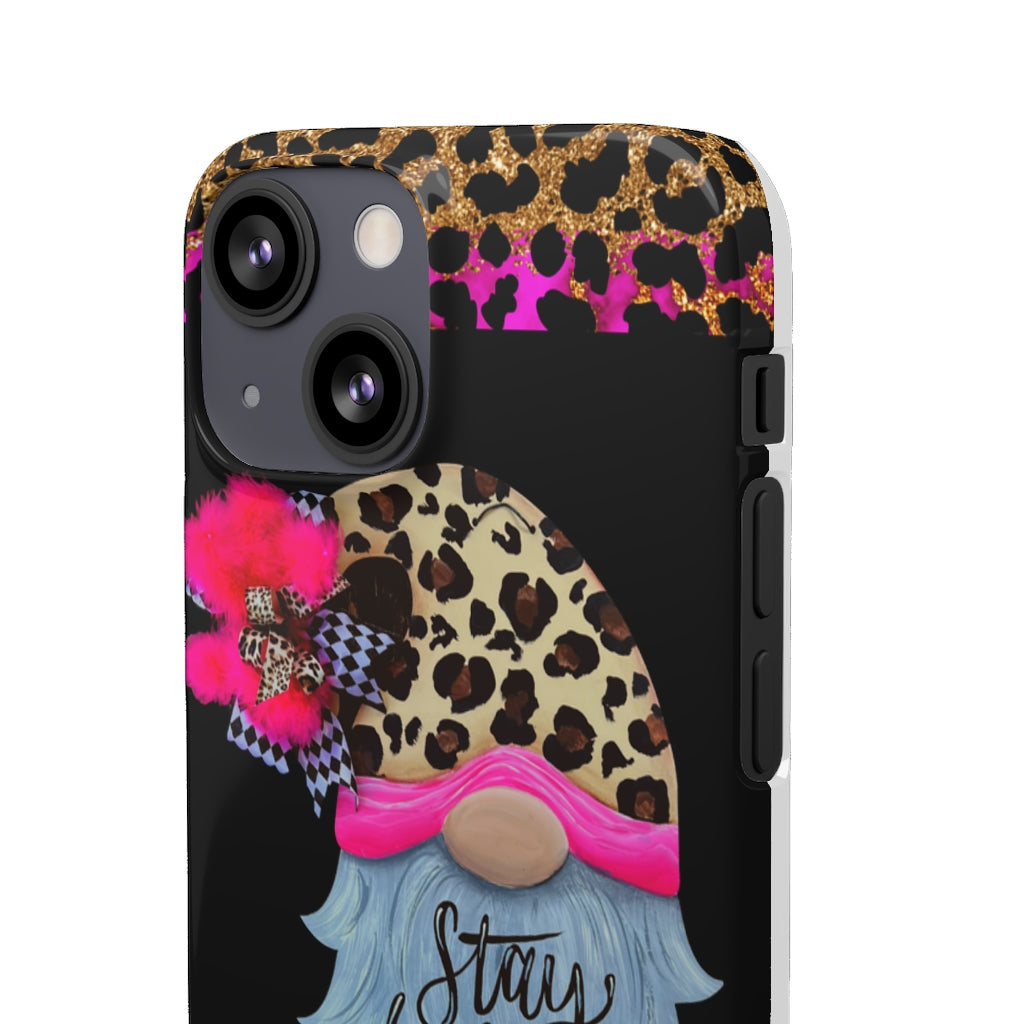 Snap Cases- nPHone Case- Stay Wild- LEOPARD GNOME