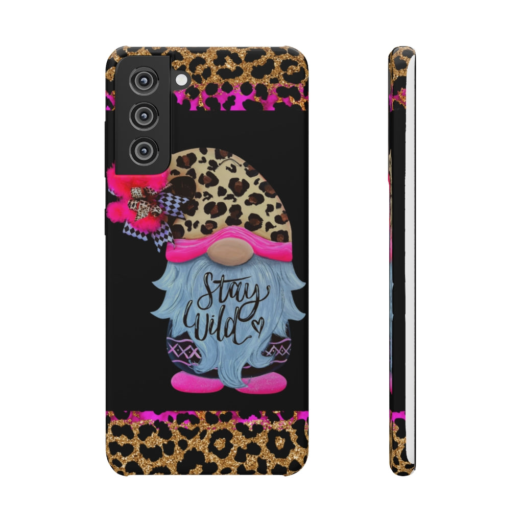 Snap Cases- nPHone Case- Stay Wild- LEOPARD GNOME