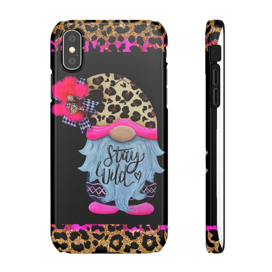 Snap Cases- nPHone Case- Stay Wild- LEOPARD GNOME