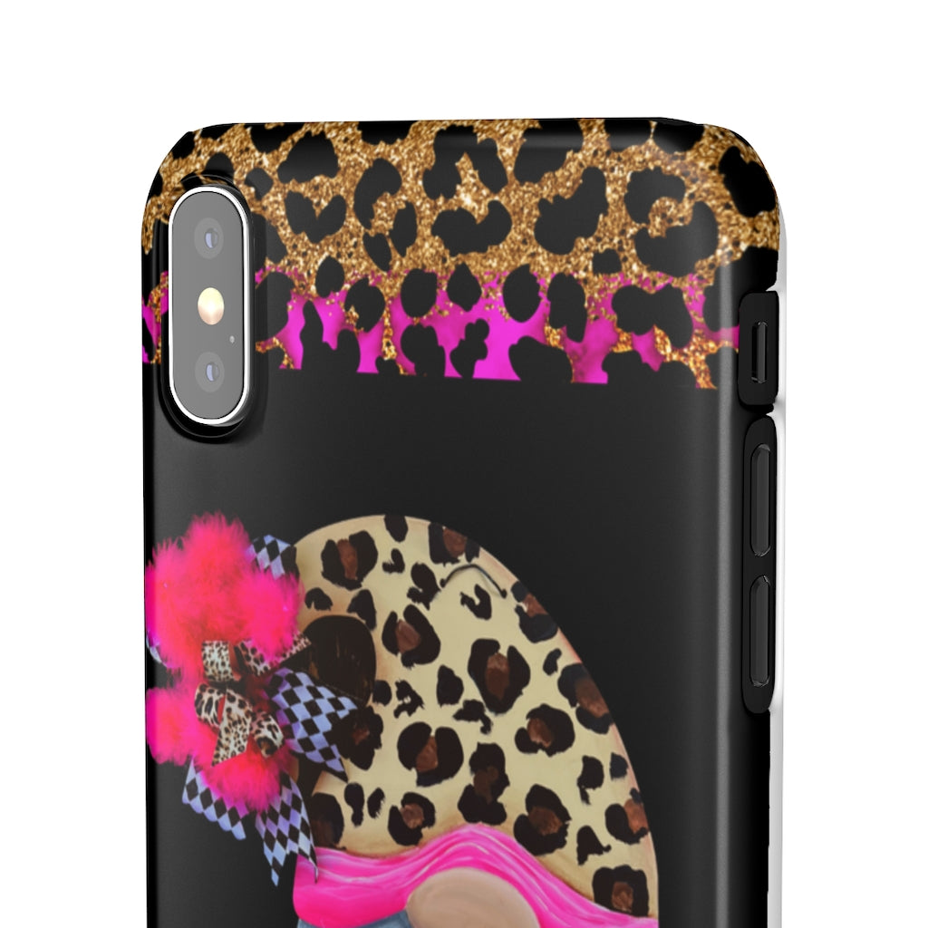 Snap Cases- nPHone Case- Stay Wild- LEOPARD GNOME