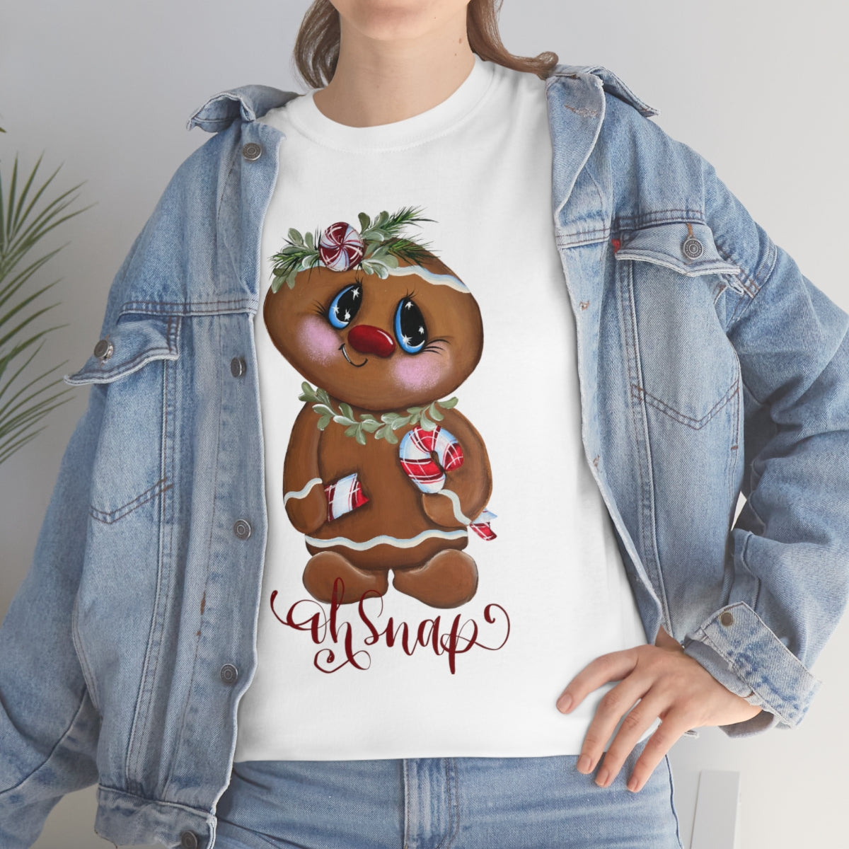 Gingerbread With Candy cake, Original Artwork, Unisex Heavy Cotton Tee