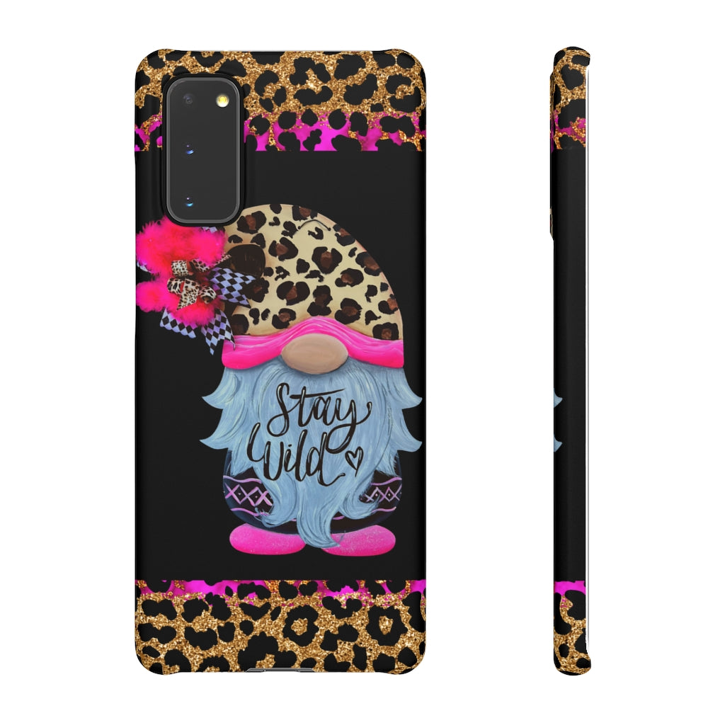 Snap Cases- nPHone Case- Stay Wild- LEOPARD GNOME