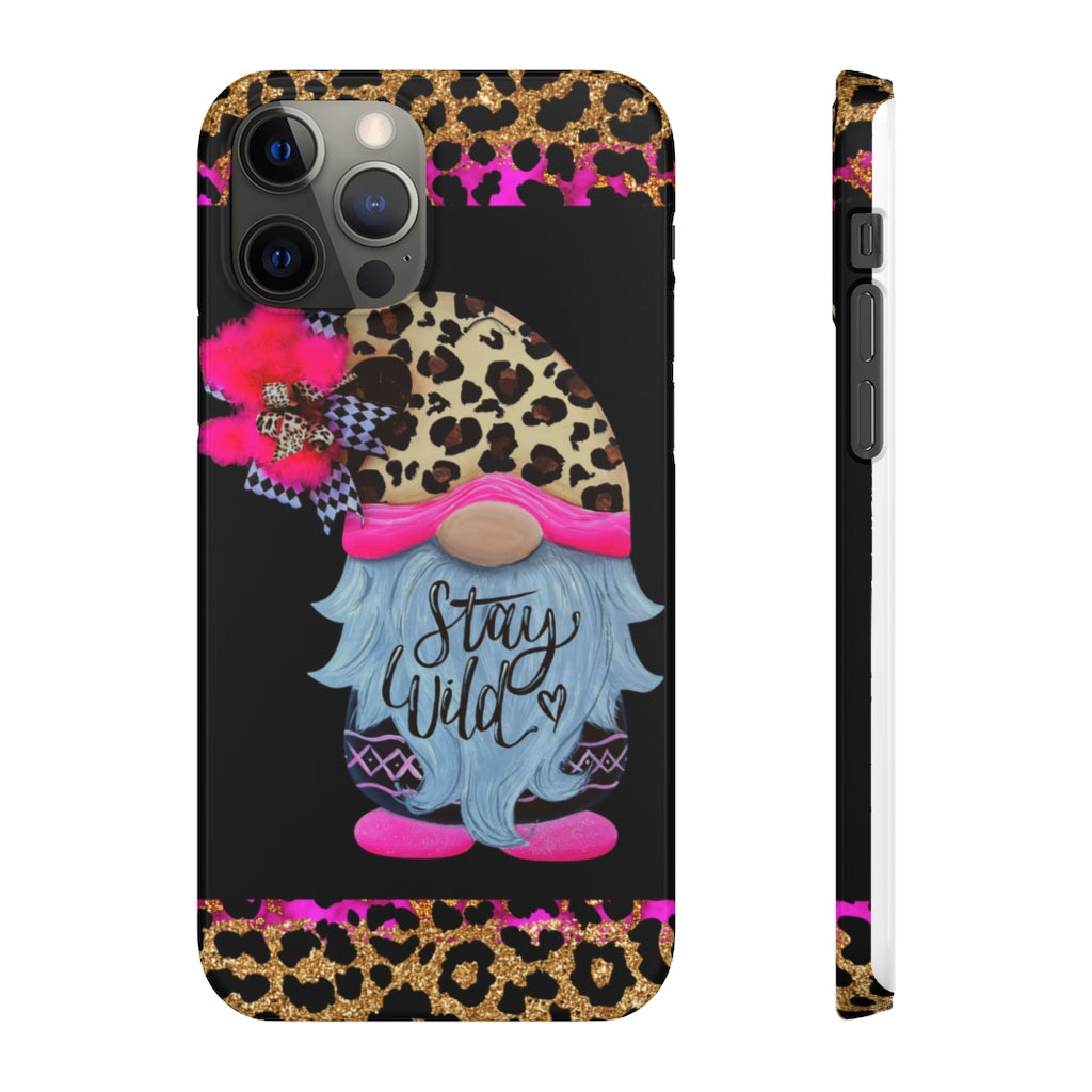 Snap Cases- nPHone Case- Stay Wild- LEOPARD GNOME