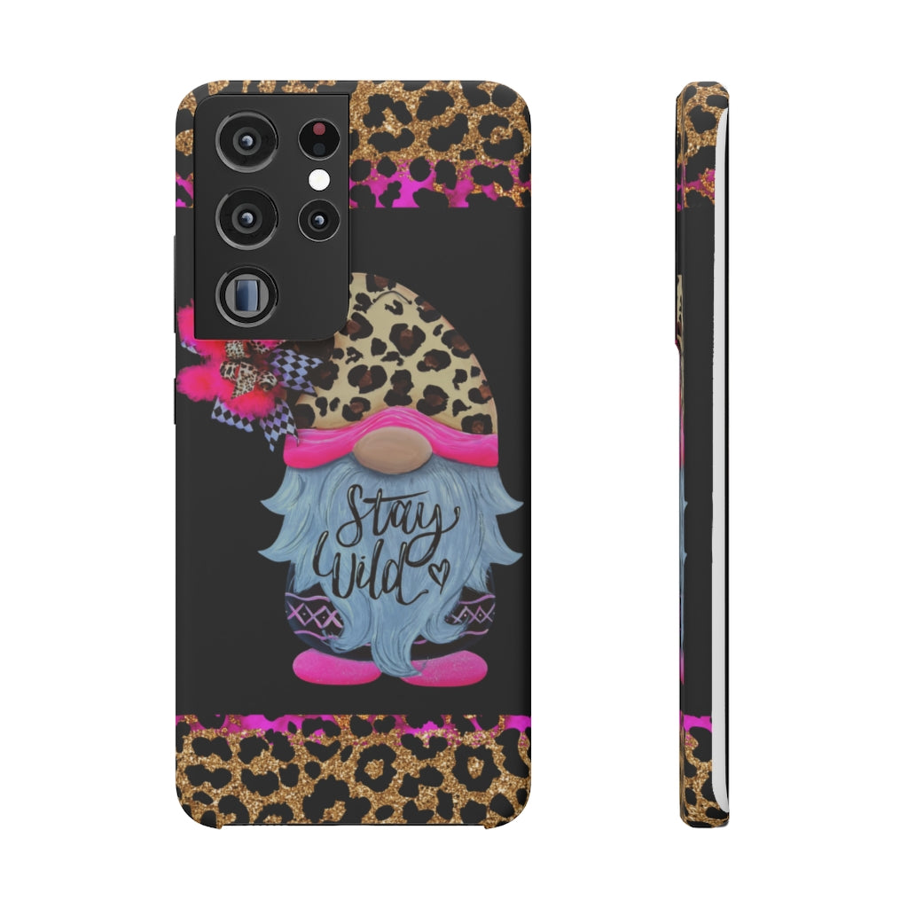 Snap Cases- nPHone Case- Stay Wild- LEOPARD GNOME