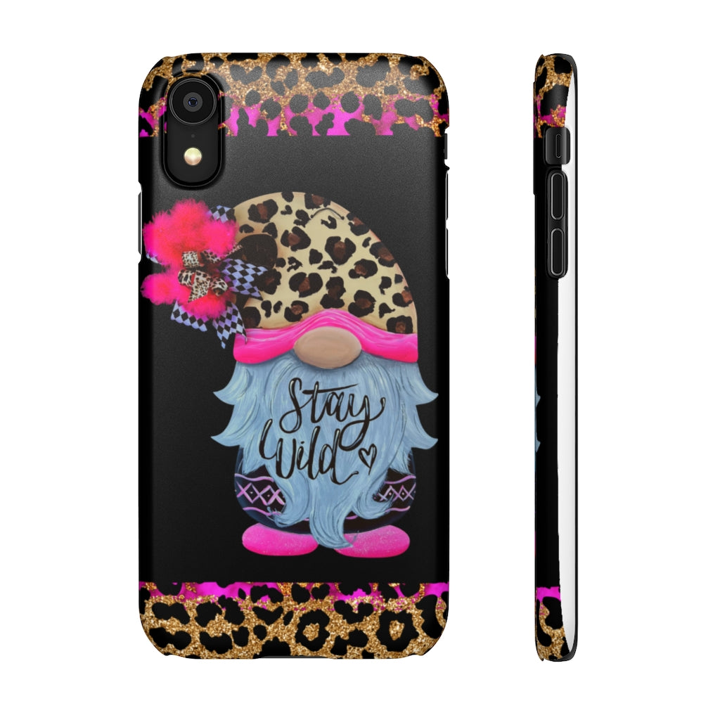 Snap Cases- nPHone Case- Stay Wild- LEOPARD GNOME