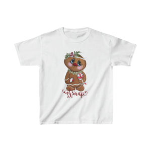 Christmas shirt, Winter clothing kids, Gingerbread, Oh Snap, Kids Heavy Cotton™ Tee