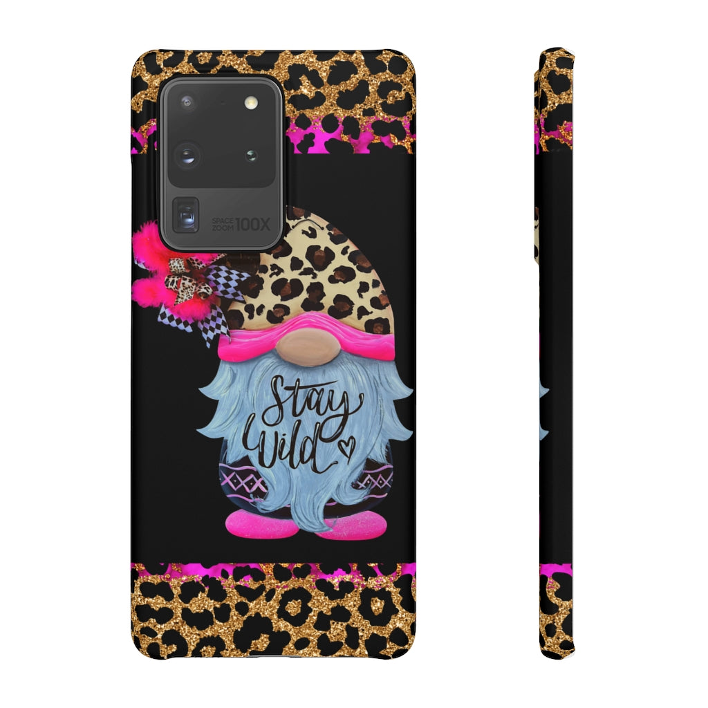 Snap Cases- nPHone Case- Stay Wild- LEOPARD GNOME