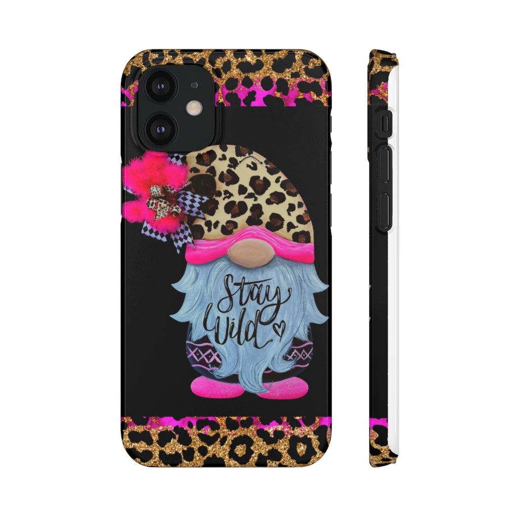 Snap Cases- nPHone Case- Stay Wild- LEOPARD GNOME