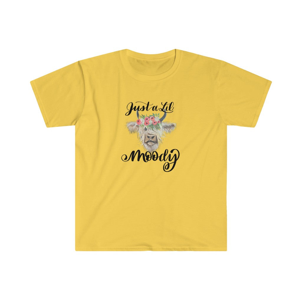 Just a Lil’ Moody - Buttercup-  Unisex Softstyle T-Shirt