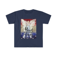 Proud Military Mom Angel - Unisex Softstyle T-Shirt