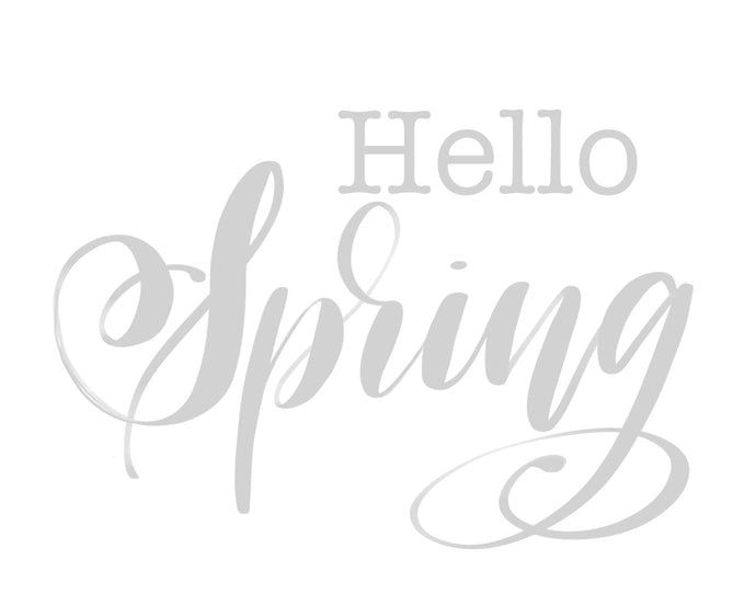 Hello Spring & Happy Easter instant Digital Download 8x10 Size template