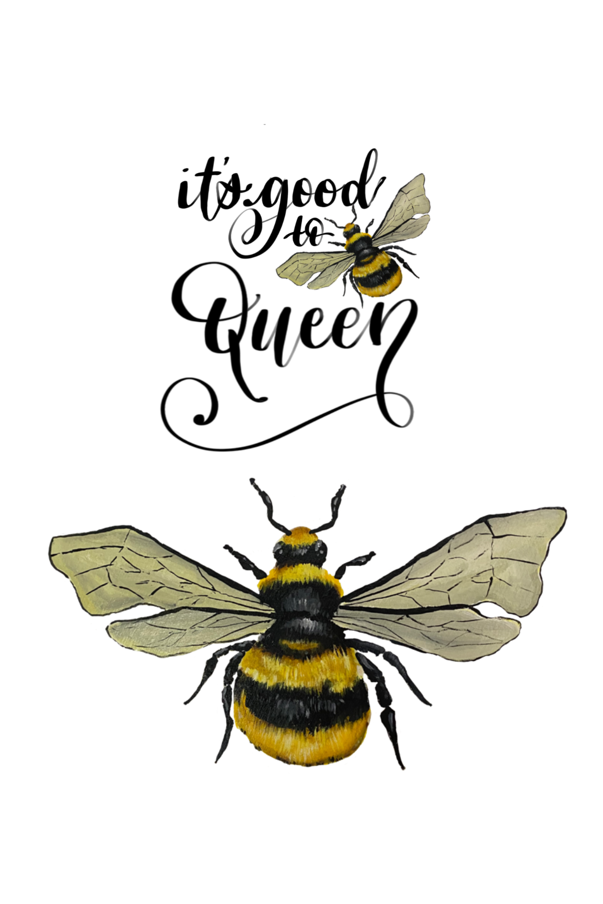 Queen Bee Printable 6 inch