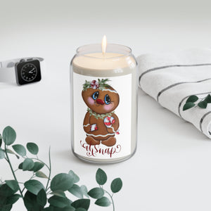 Oh snap, Gingerbread with candy cane, Scented Candle, 13.75oz