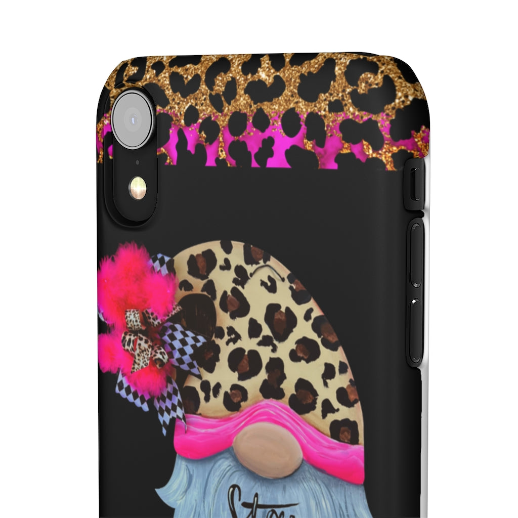 Snap Cases- nPHone Case- Stay Wild- LEOPARD GNOME