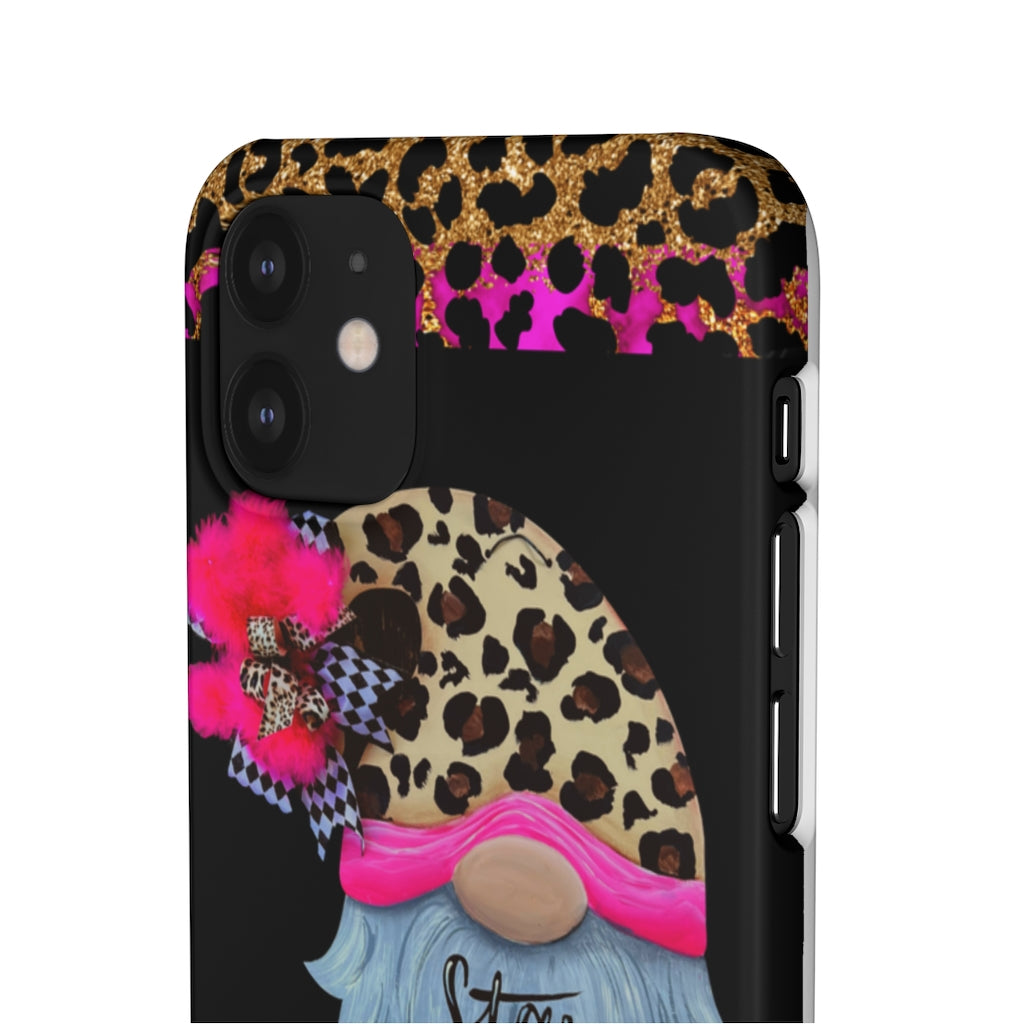 Snap Cases- nPHone Case- Stay Wild- LEOPARD GNOME