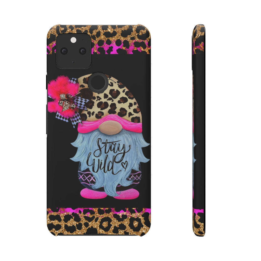 Snap Cases- nPHone Case- Stay Wild- LEOPARD GNOME