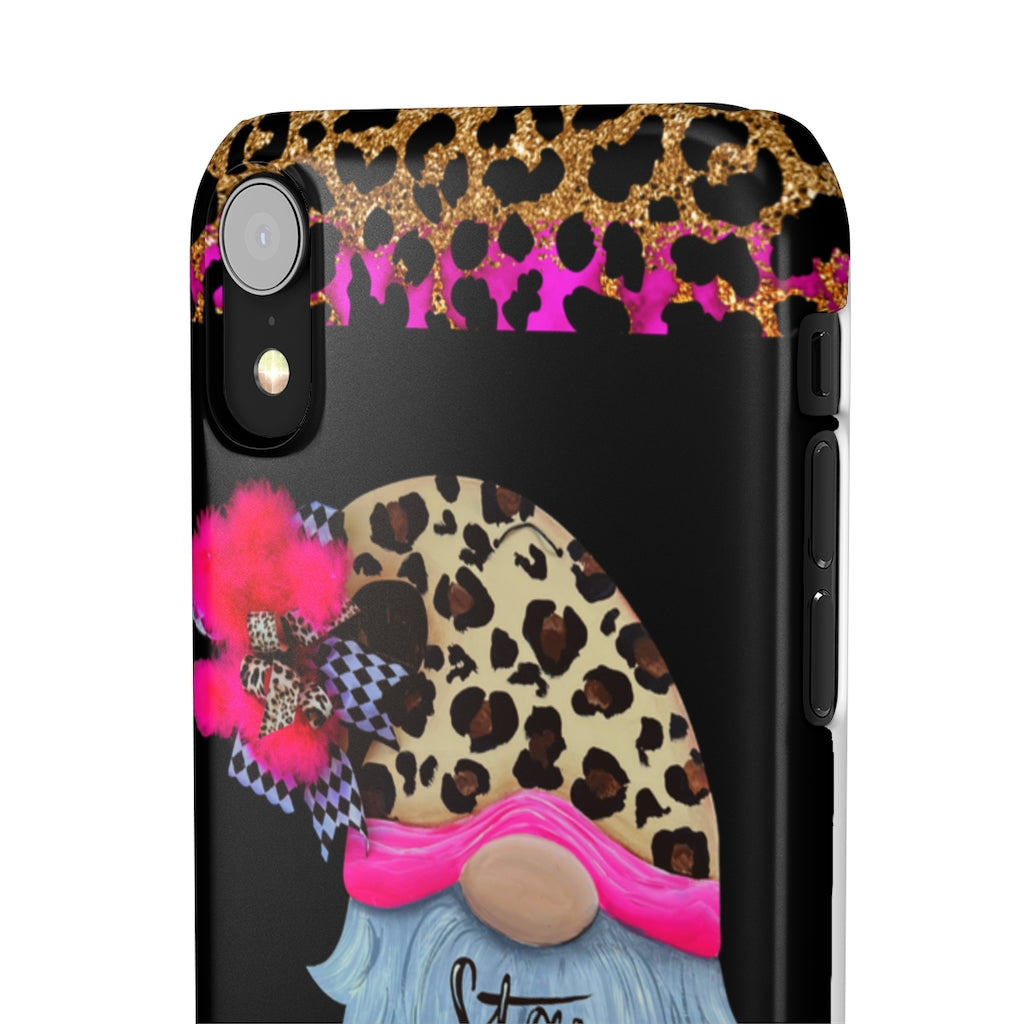 Snap Cases- nPHone Case- Stay Wild- LEOPARD GNOME