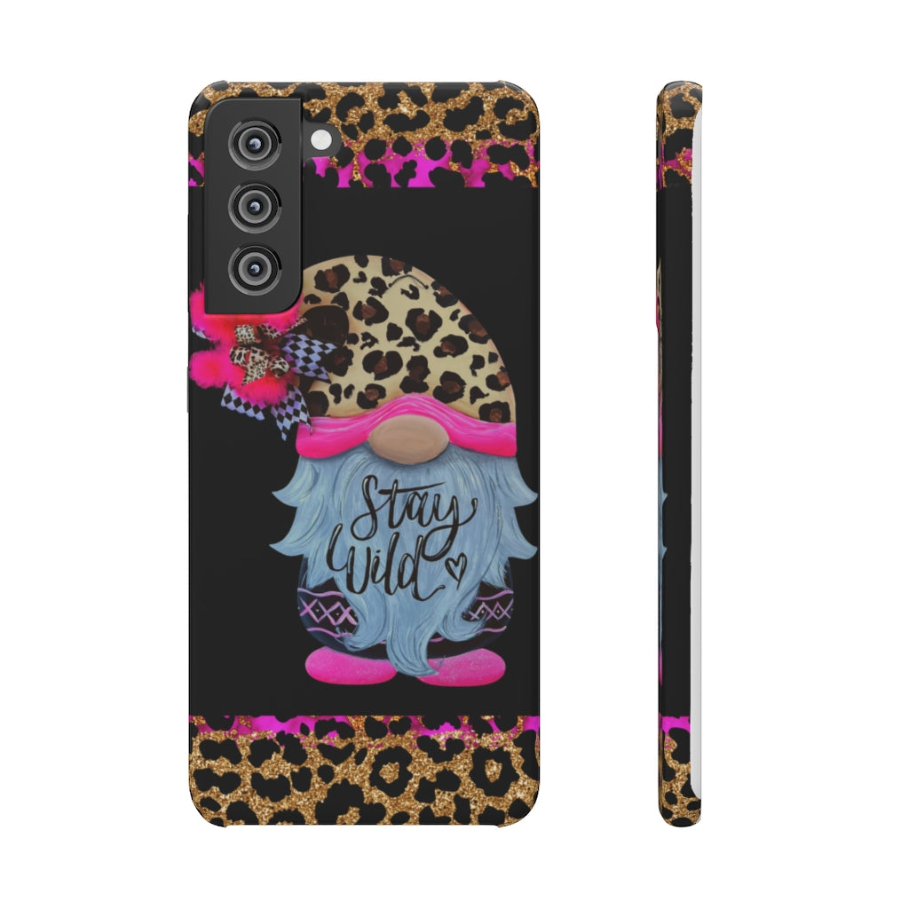 Snap Cases- nPHone Case- Stay Wild- LEOPARD GNOME