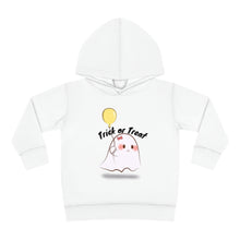 Trick or Treat, Cute Ghost with balloon, Toddler Pullover Fleece Hoodie