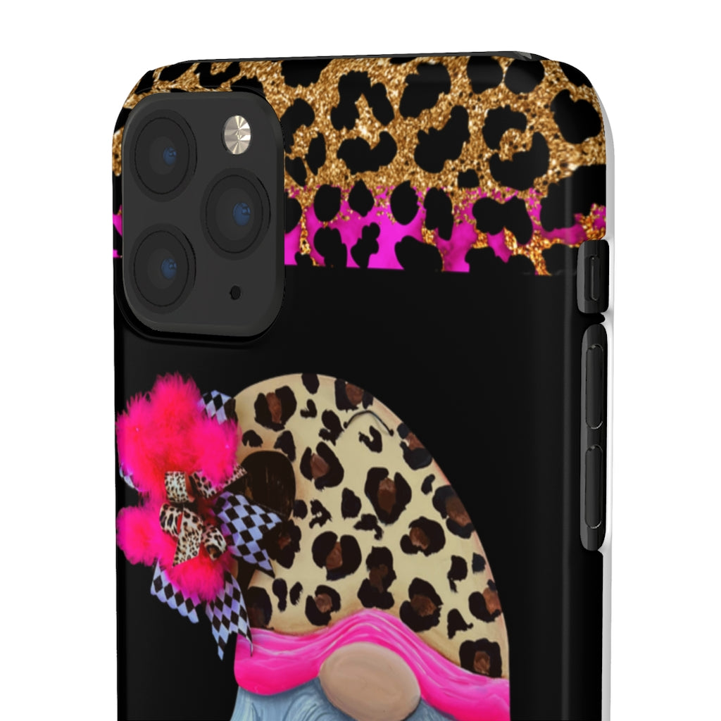 Snap Cases- nPHone Case- Stay Wild- LEOPARD GNOME