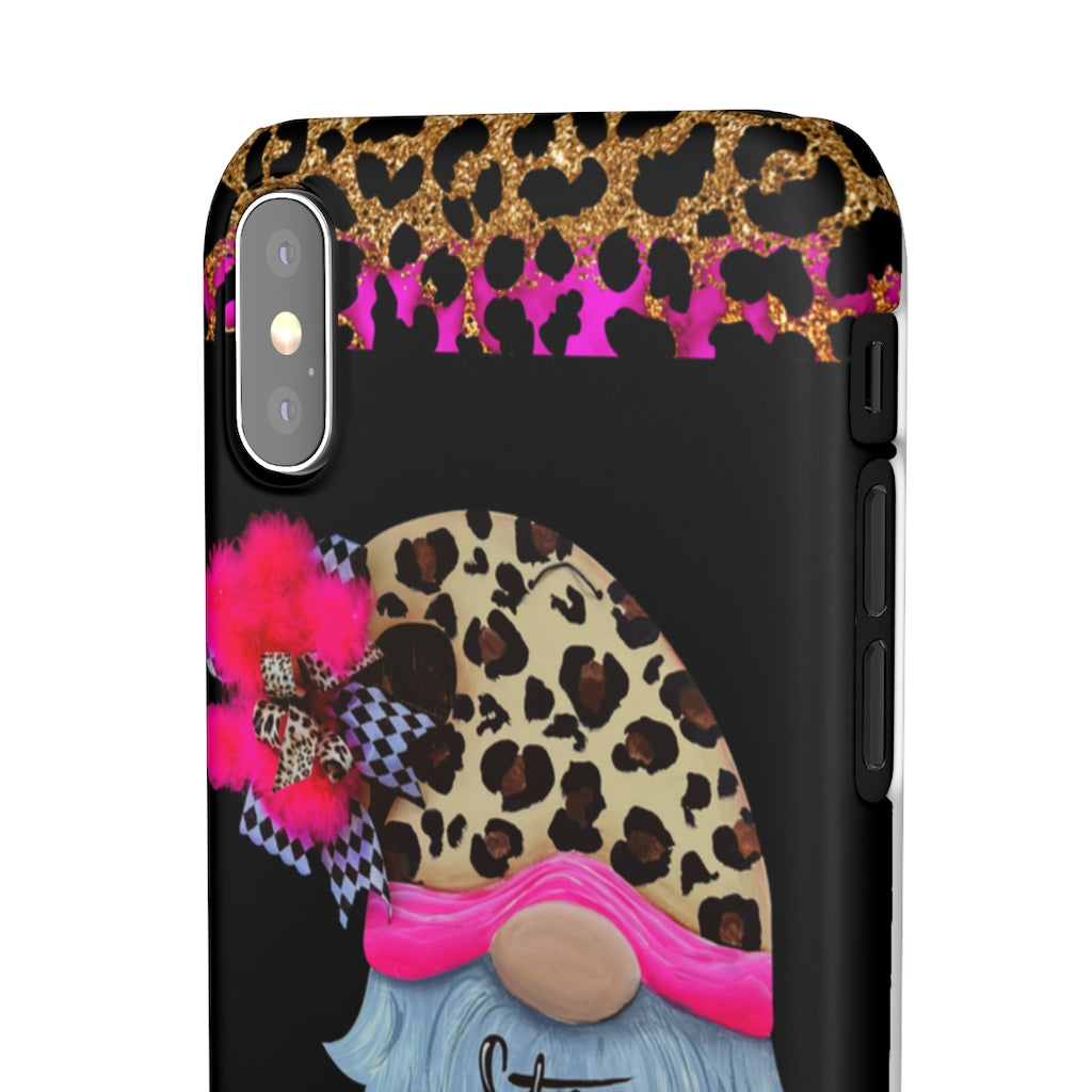 Snap Cases- nPHone Case- Stay Wild- LEOPARD GNOME