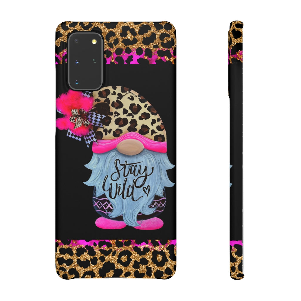 Snap Cases- nPHone Case- Stay Wild- LEOPARD GNOME