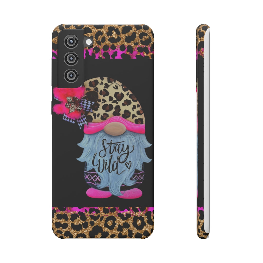 Snap Cases- nPHone Case- Stay Wild- LEOPARD GNOME