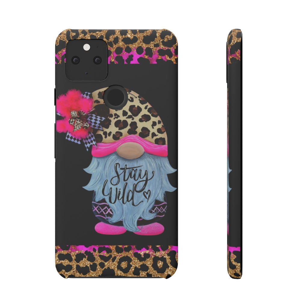 Snap Cases- nPHone Case- Stay Wild- LEOPARD GNOME