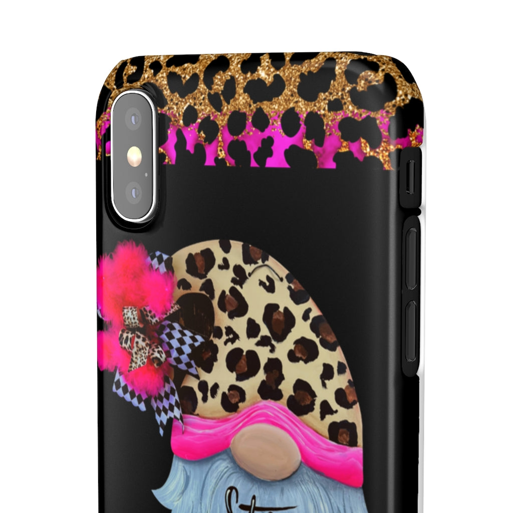 Snap Cases- nPHone Case- Stay Wild- LEOPARD GNOME