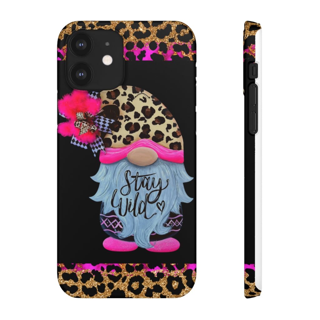 Snap Cases- nPHone Case- Stay Wild- LEOPARD GNOME