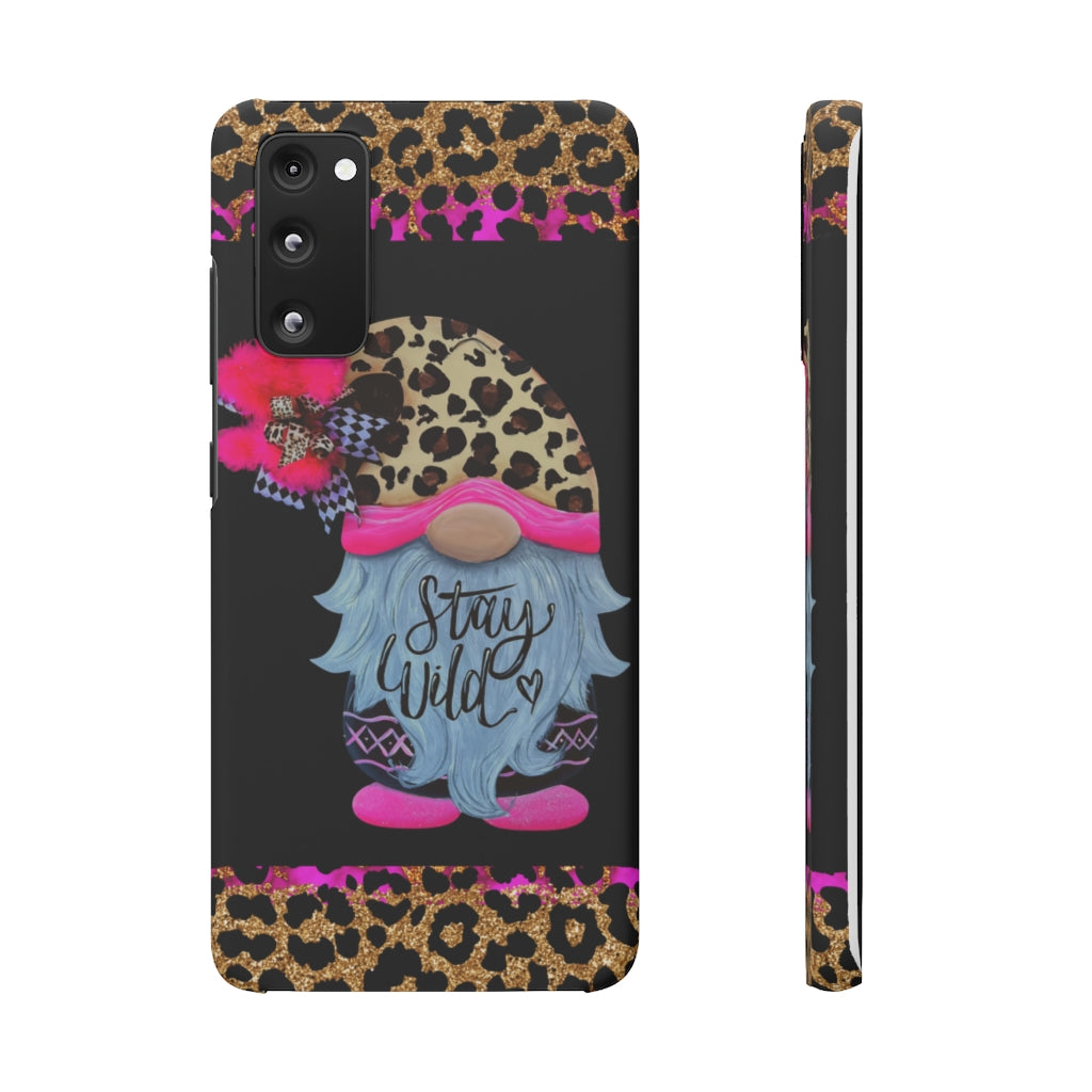 Snap Cases- nPHone Case- Stay Wild- LEOPARD GNOME