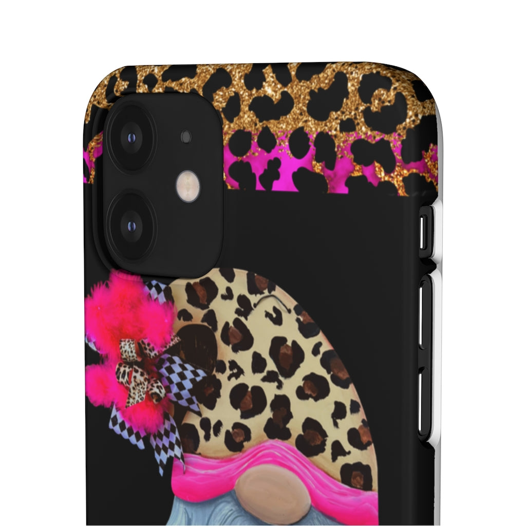 Snap Cases- nPHone Case- Stay Wild- LEOPARD GNOME