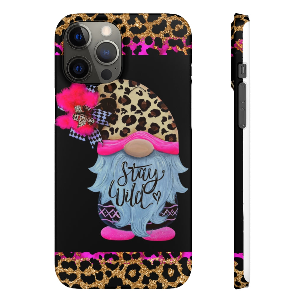 Snap Cases- nPHone Case- Stay Wild- LEOPARD GNOME