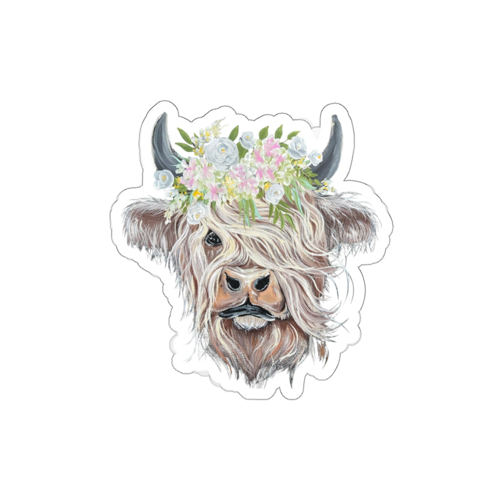 HIghland Cow - Die-Cut Stickers