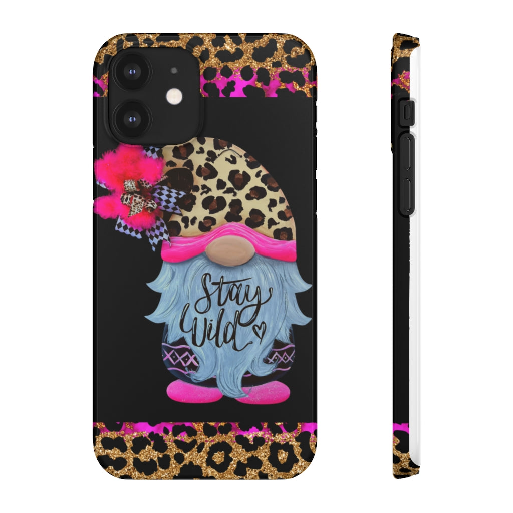 Snap Cases- nPHone Case- Stay Wild- LEOPARD GNOME