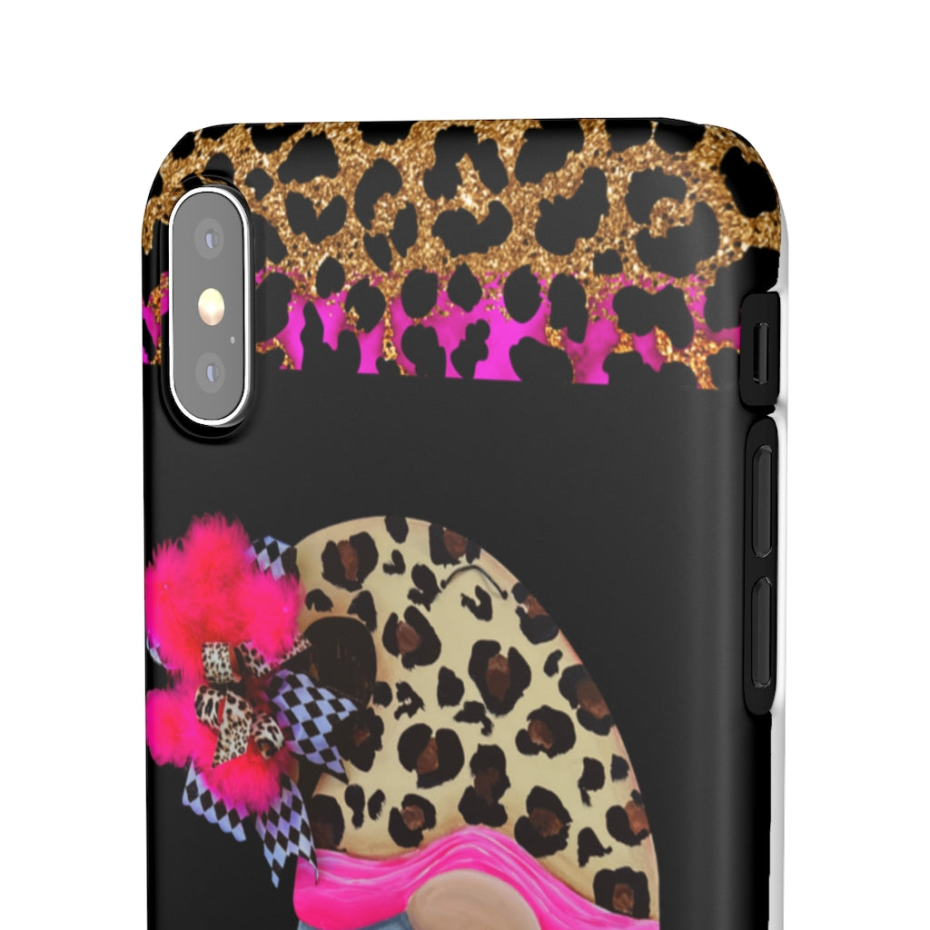 Snap Cases- nPHone Case- Stay Wild- LEOPARD GNOME