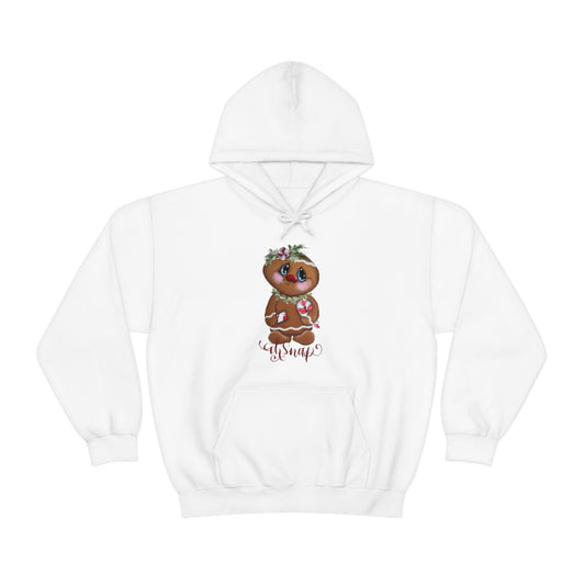 Gingerbread with candy cane Unisex Heavy Blend™ Hooded Sweatshirt