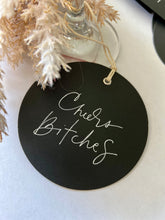 Set of 6 Black Handwritten Gift/Wineglass/Wedding Tags